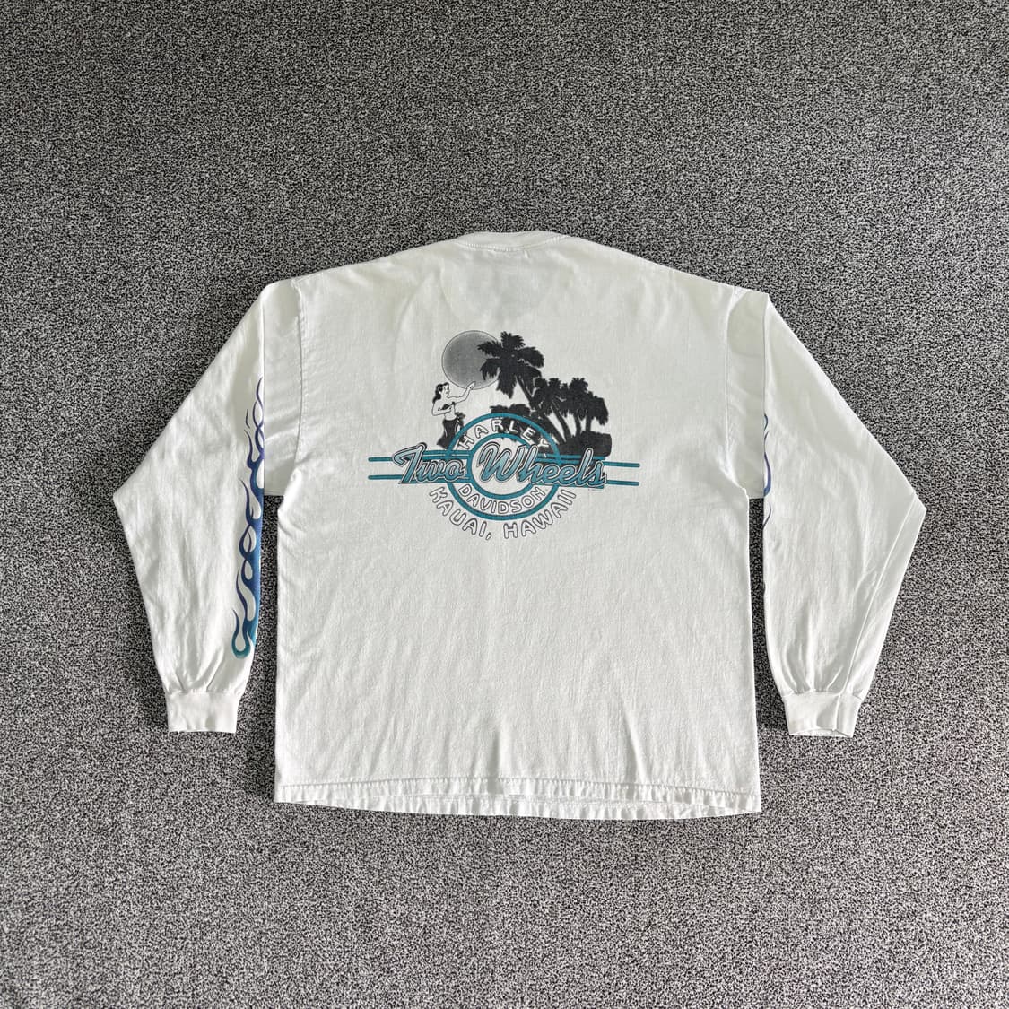 빈티지 할리데이비슨 플레임 롱슬리브 티셔츠 상품이미지2