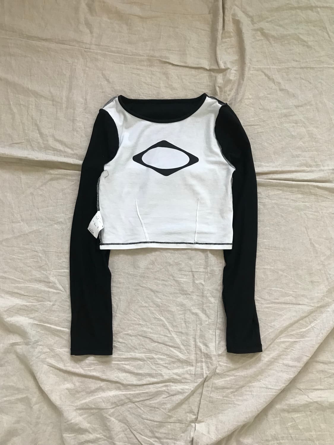 미스치프 중앙 로고 크롭 롱슬리브티 상품이미지6