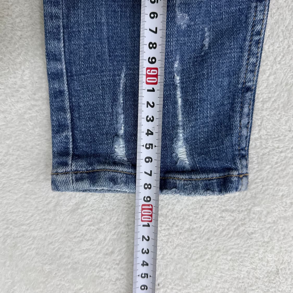 46 새상품 자라 데미지 데님팬츠 0427T 상품이미지9