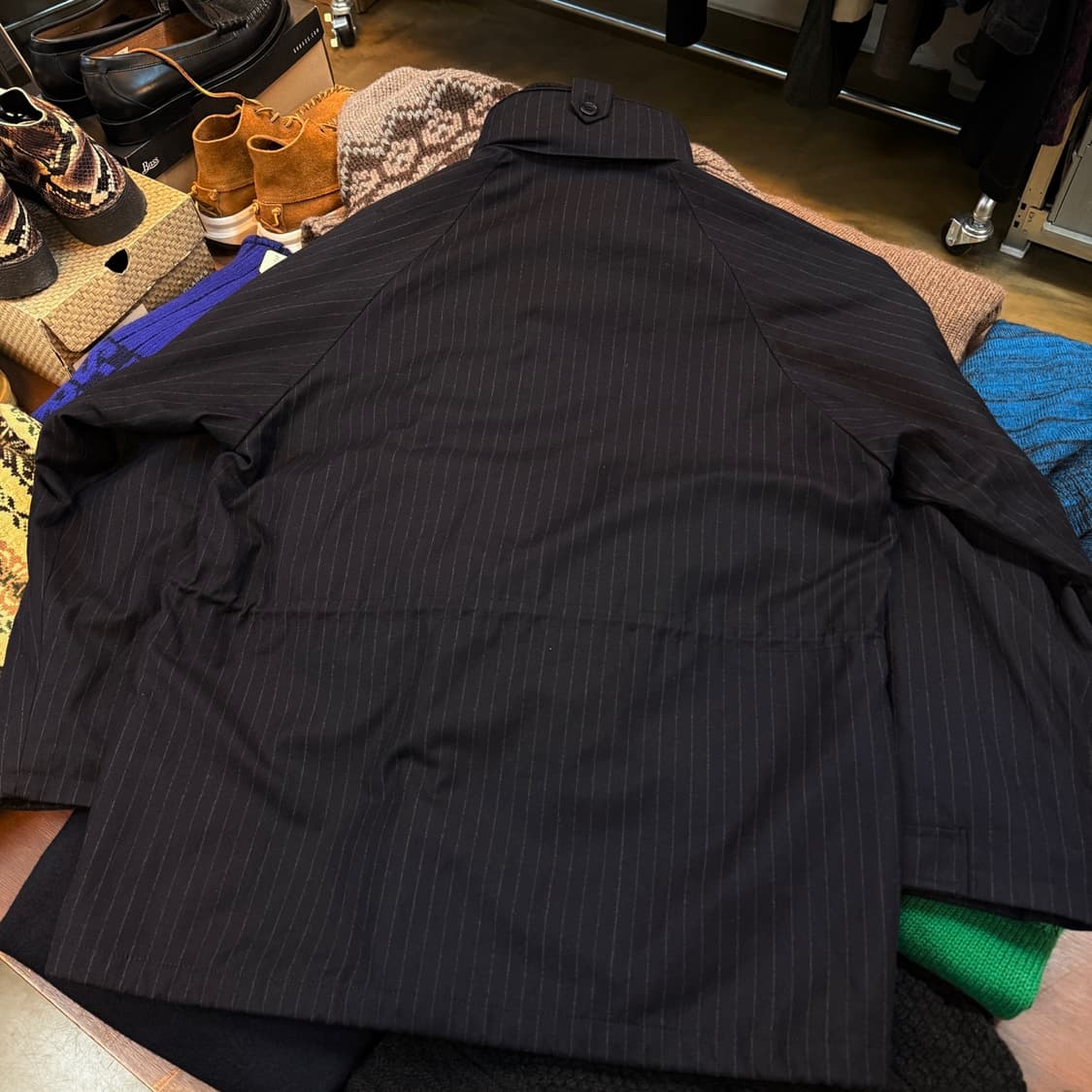 일본 브랜드 GELLAN EUROPE 로로피아나 원단 스트라이프 자켓 상품이미지3