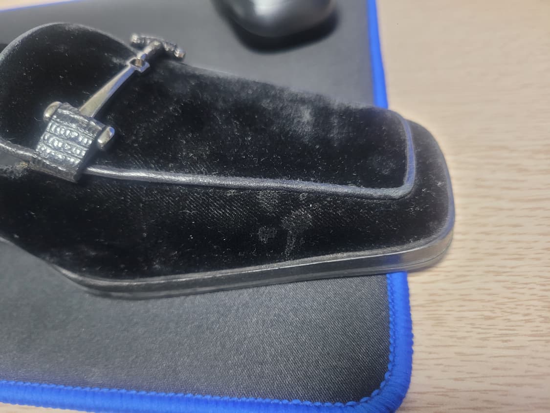 구찌 여성 구두 블랙 벨벳 로퍼 36 정품 상품이미지8