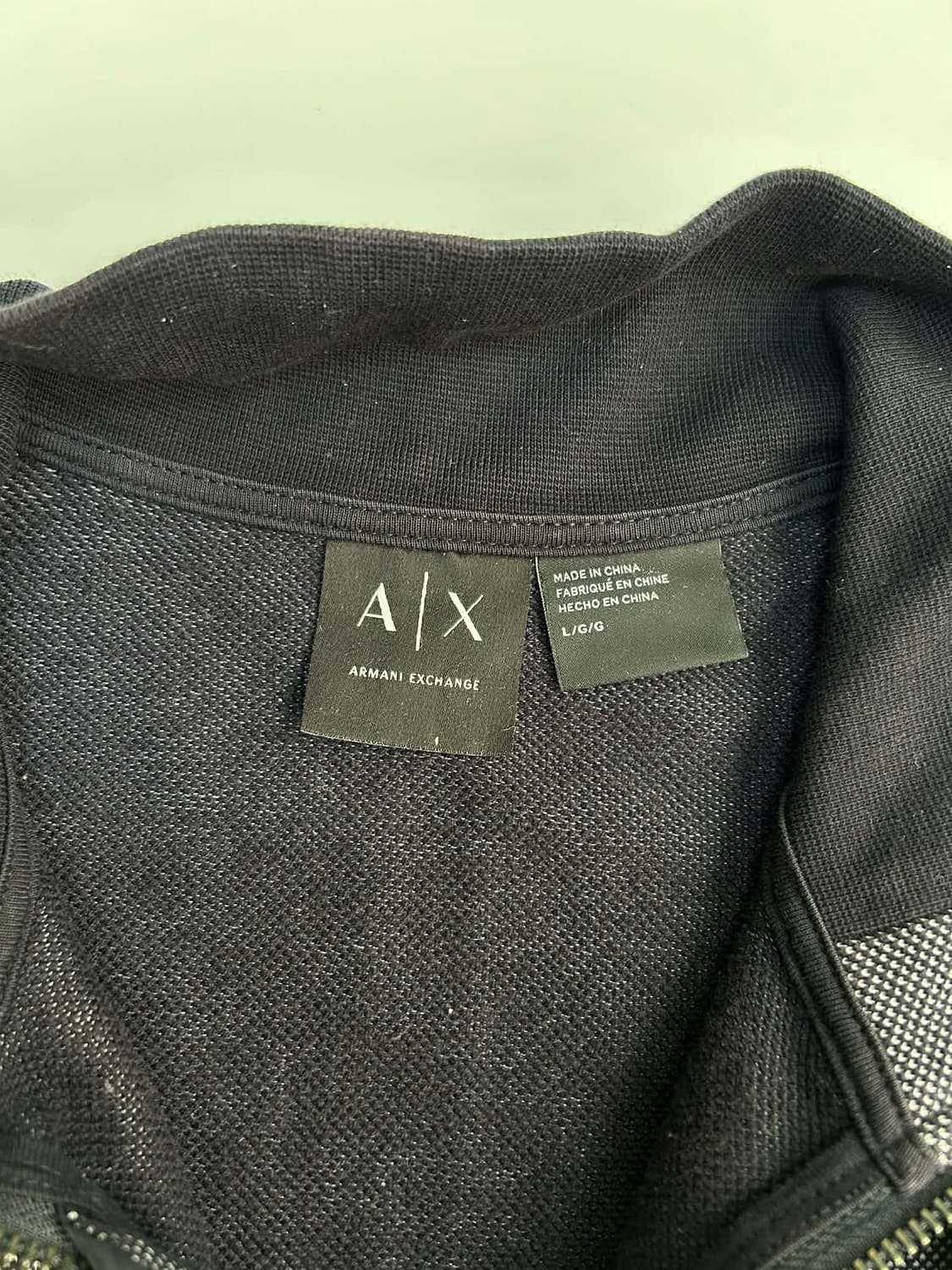 [L] 아르마니 익스체인지 해링턴  믹스 패브릭 집업 자켓 상품이미지4