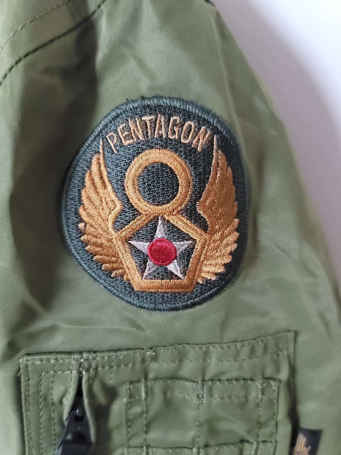 미국 USA 오리지날  팬타곤 항공점퍼 MA1 L표기 105정 상태극상 상품이미지3