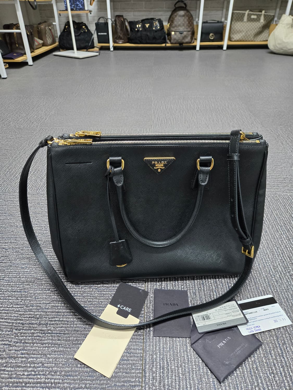 [특가][정품]프라다 사피아노 토트 숄더백 상품이미지2