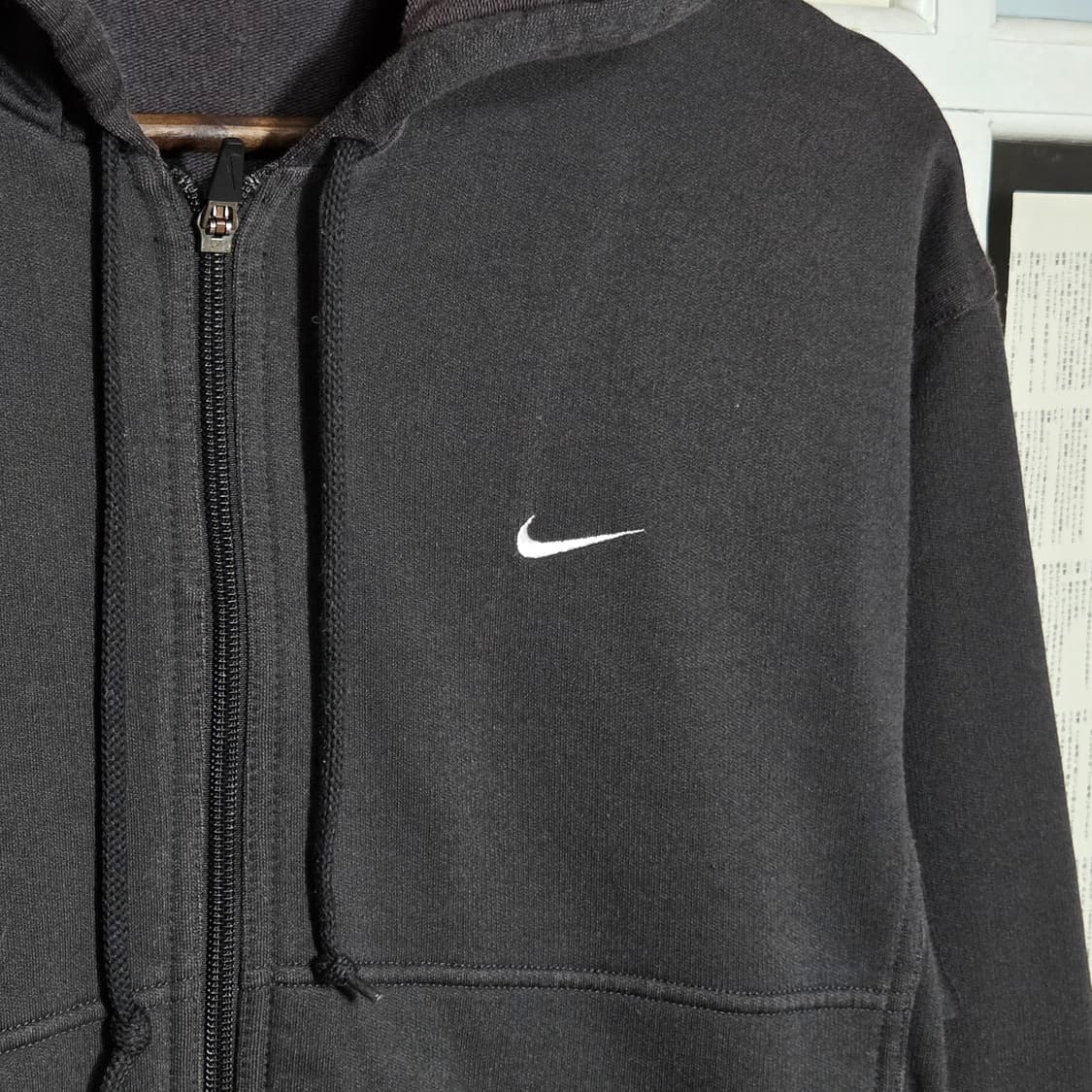 나이키 그레이 스우시 반크롭 후드집업 상품이미지4