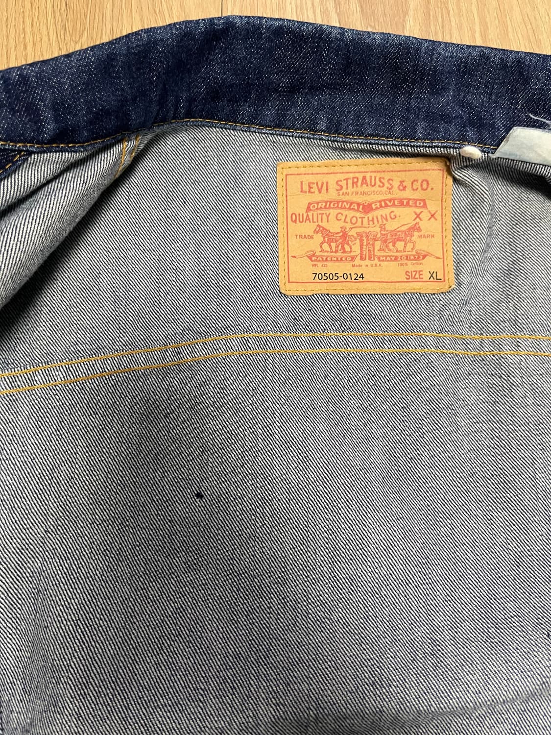 [XL] 콘밀 리바이스 lvc 1967 타입3 데님 트러커 자켓 상품이미지9