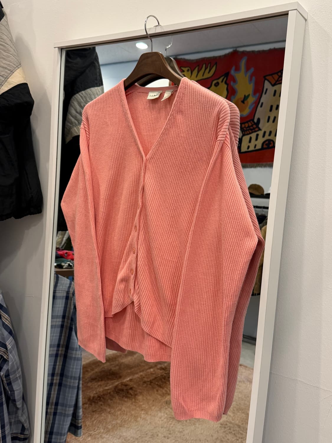 00s L.L.Bean 엘엘빈 코튼 립 가디건 상품이미지1