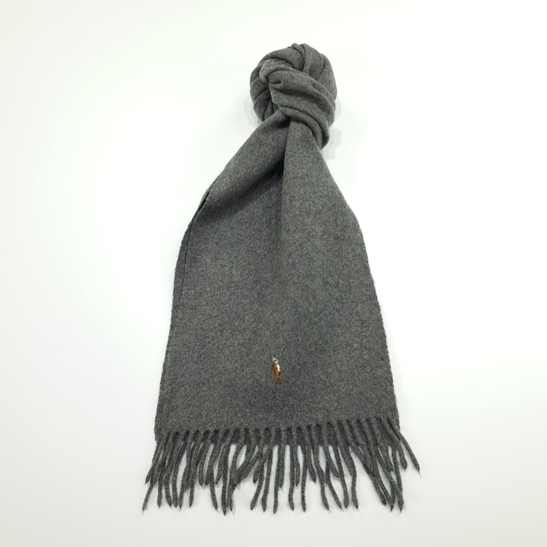 MX273 폴로 랄프로렌 그레이 울 목도리 머플러 상품이미지1