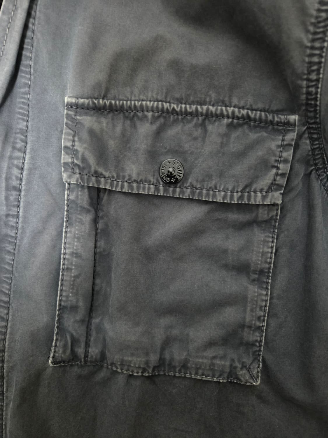 스톤아일랜드 가먼트다이드 오버셔츠 다크 네이비 상품이미지5