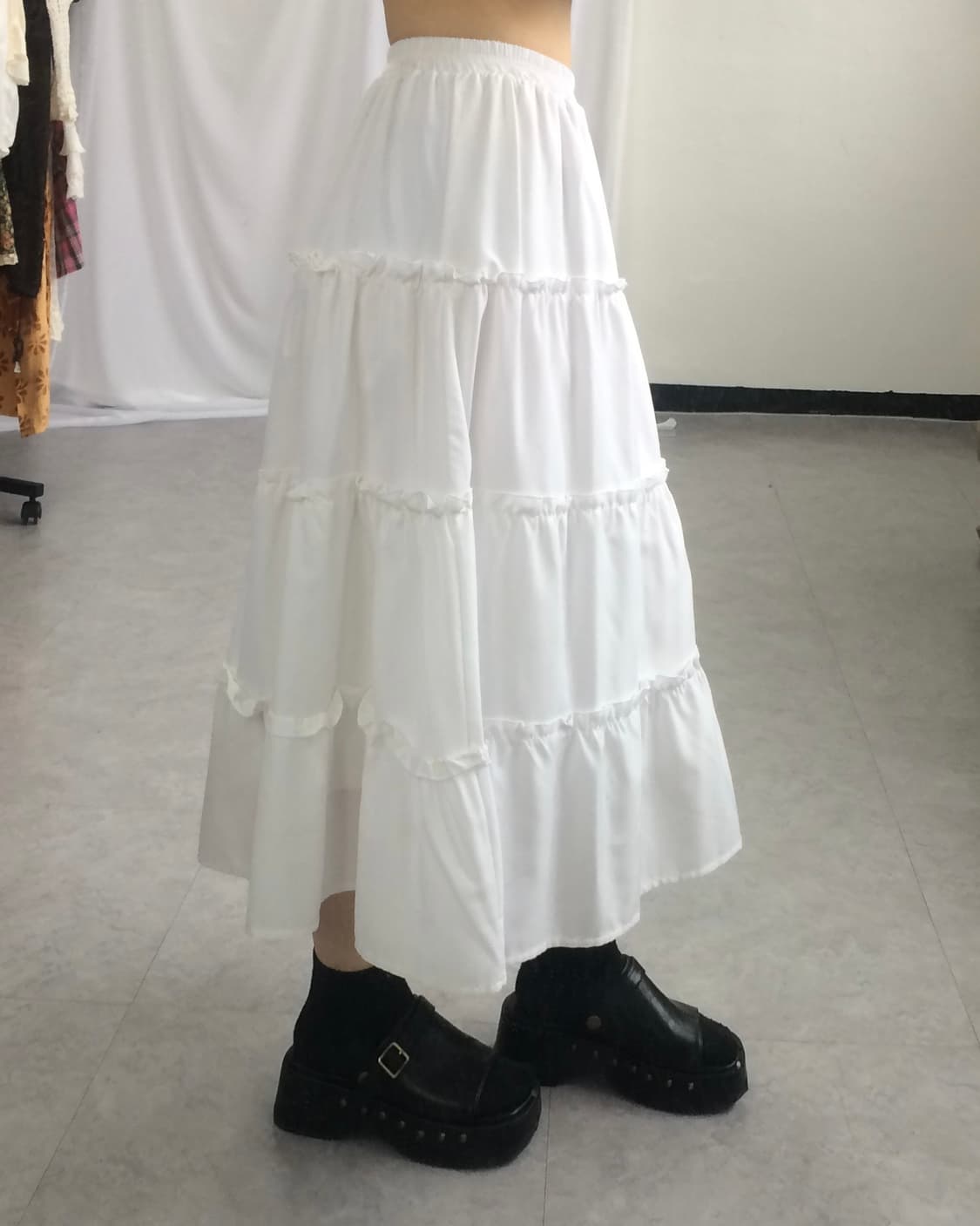 White long skirt 상품이미지5