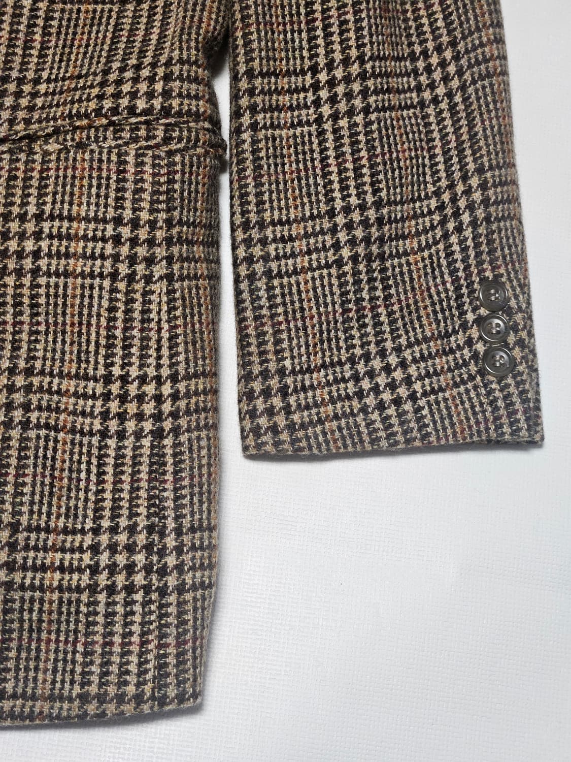 빈티지 체크 모직 자켓 상품이미지3