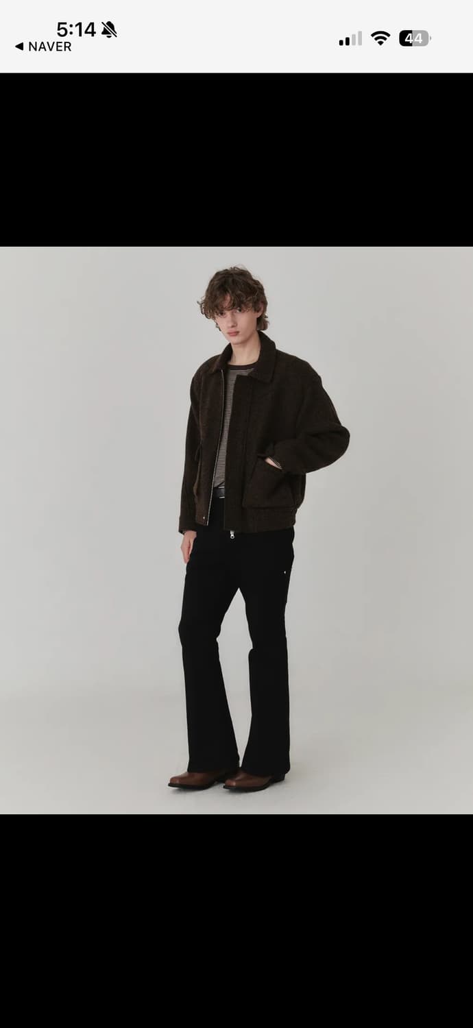 키네토 더블 포켓 블루종 자켓 브라운 L 상품이미지1