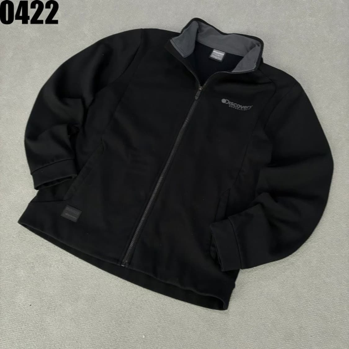 디스커버리 블랙 남성 기모 자켓 105 상품이미지1