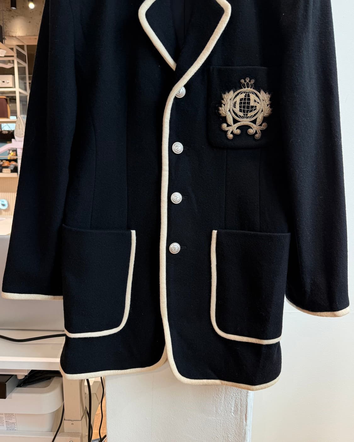 이세이미야케 80s 블랙 테일러드 블레이저 자켓 상품이미지6