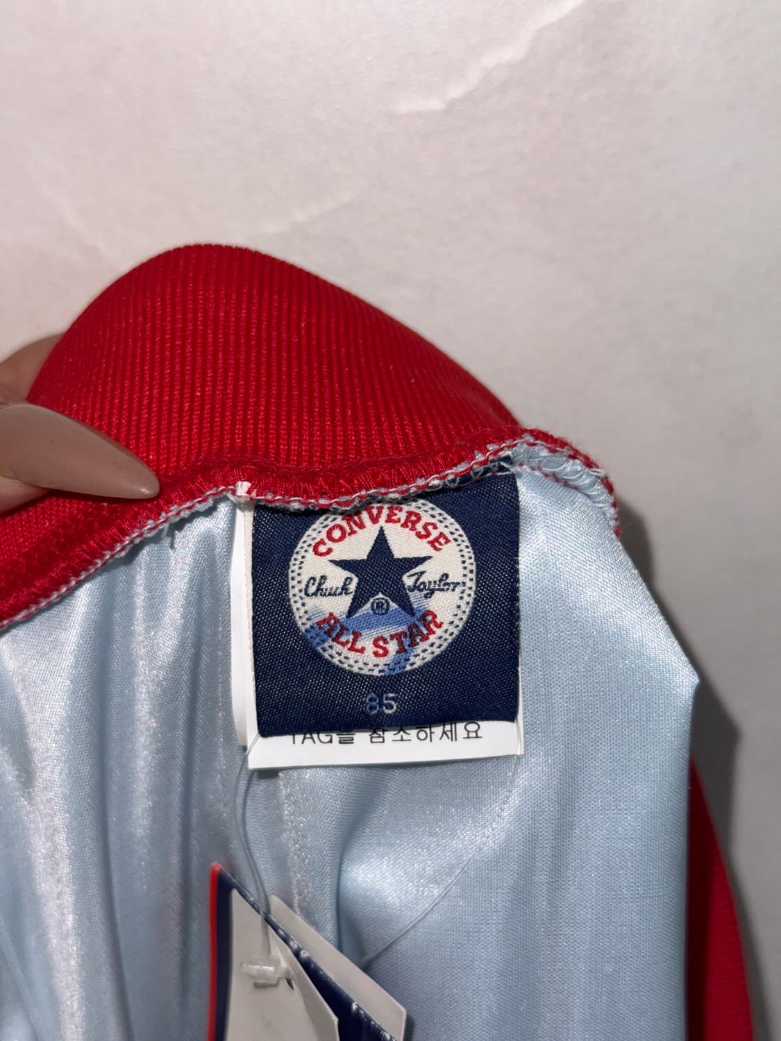 Converse blue red sporty track skirt 상품이미지5