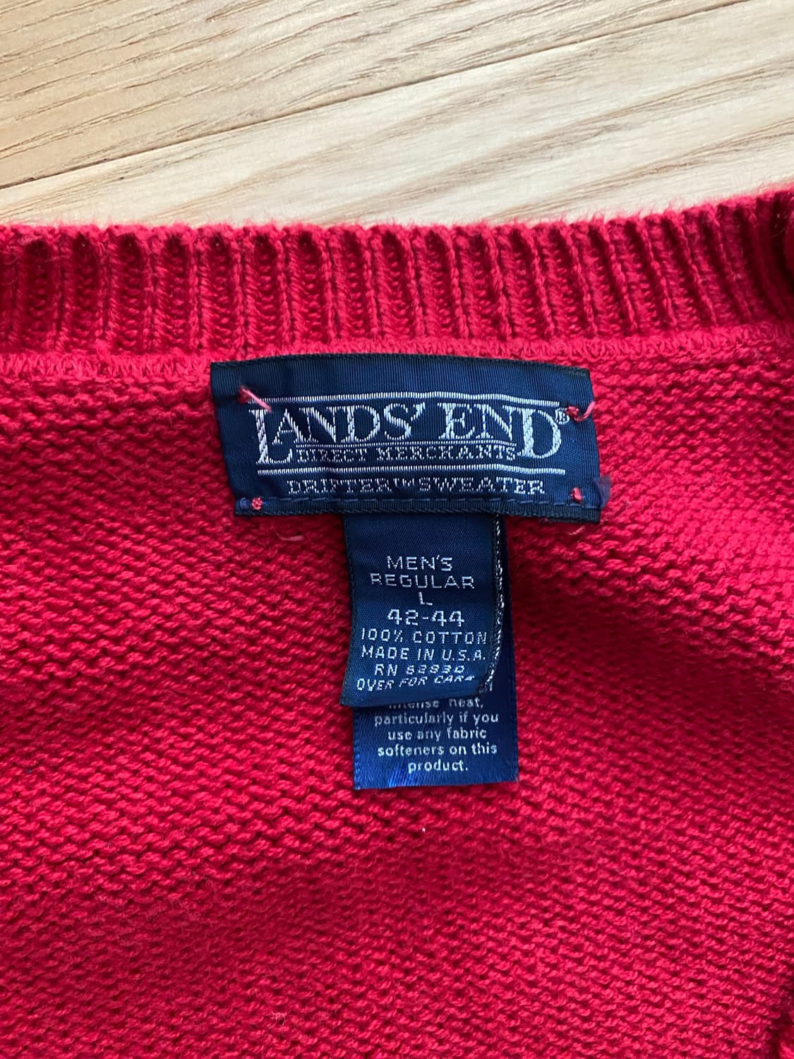 90년대 랜즈엔드 코튼 스웨터 (Made in USA) 상품이미지2