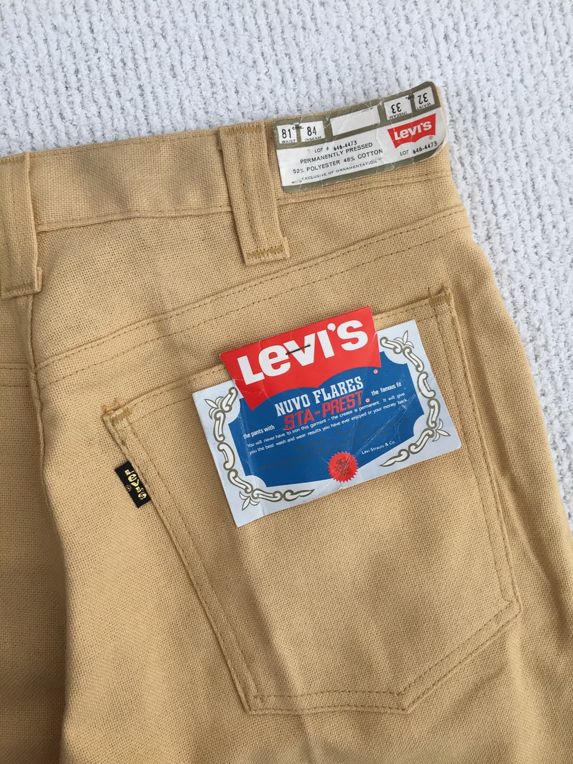 데드스탁 70‘s levis 646 스타프레스트 부츠컷 팬츠 상품이미지2