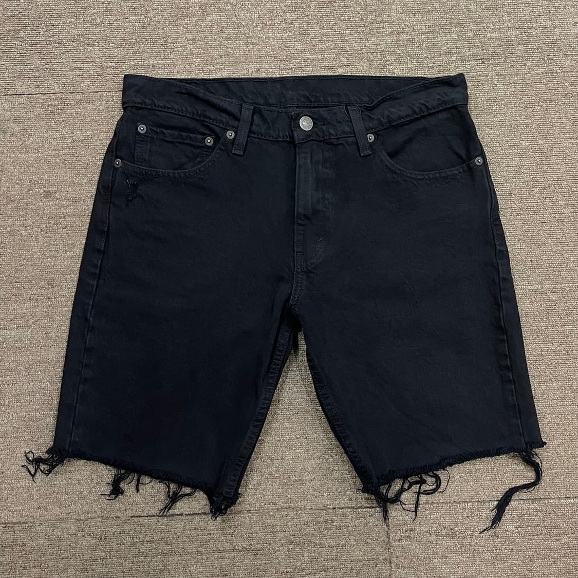 (32) Levi's 리바이스 511 블랙 데님 쇼츠 반바지 상품이미지2
