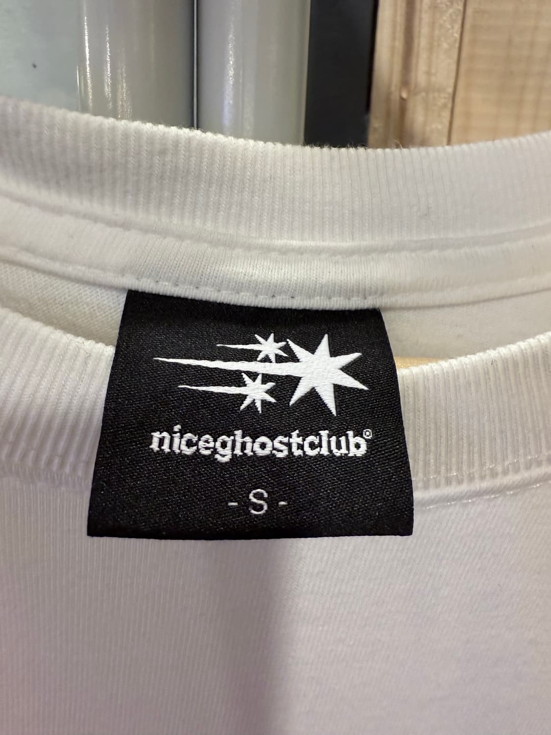 나이스고스트클럽 화이트 프린팅 반팔티 상품이미지2
