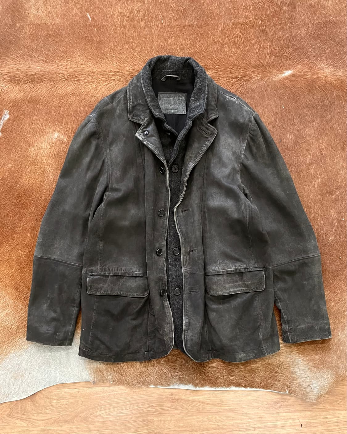 [L] AllSaints 올세인츠 도킹 레더 테일러드 자켓 상품이미지4
