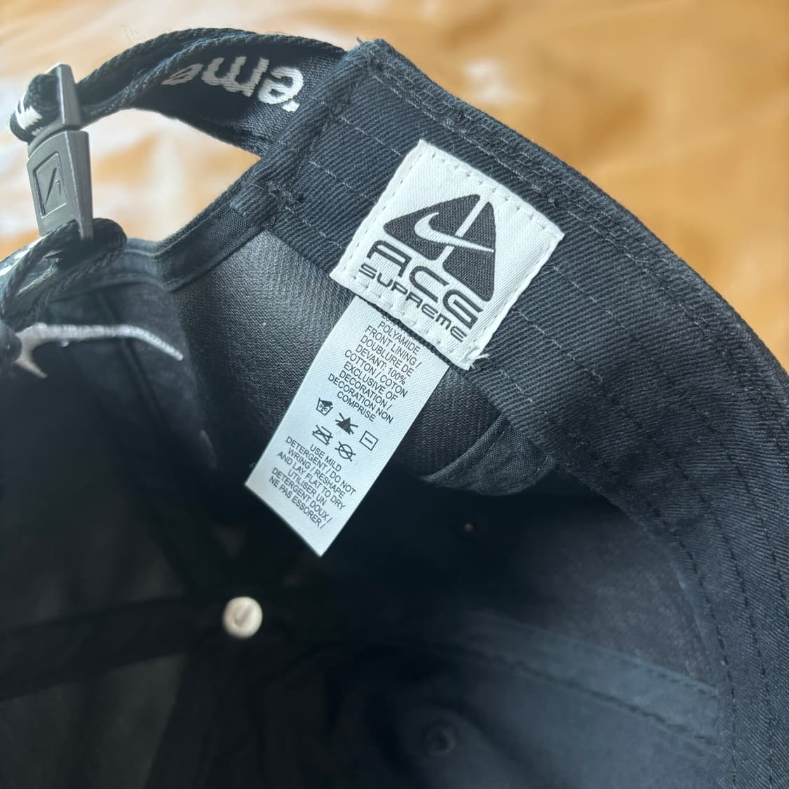 슈프림 나이키 ACG 6패널 볼캡 모자 블랙 상품이미지8