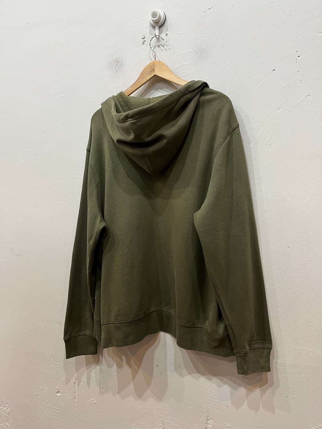 GAP 갭 로고 카키 기모 후드집업 XL 상품이미지2