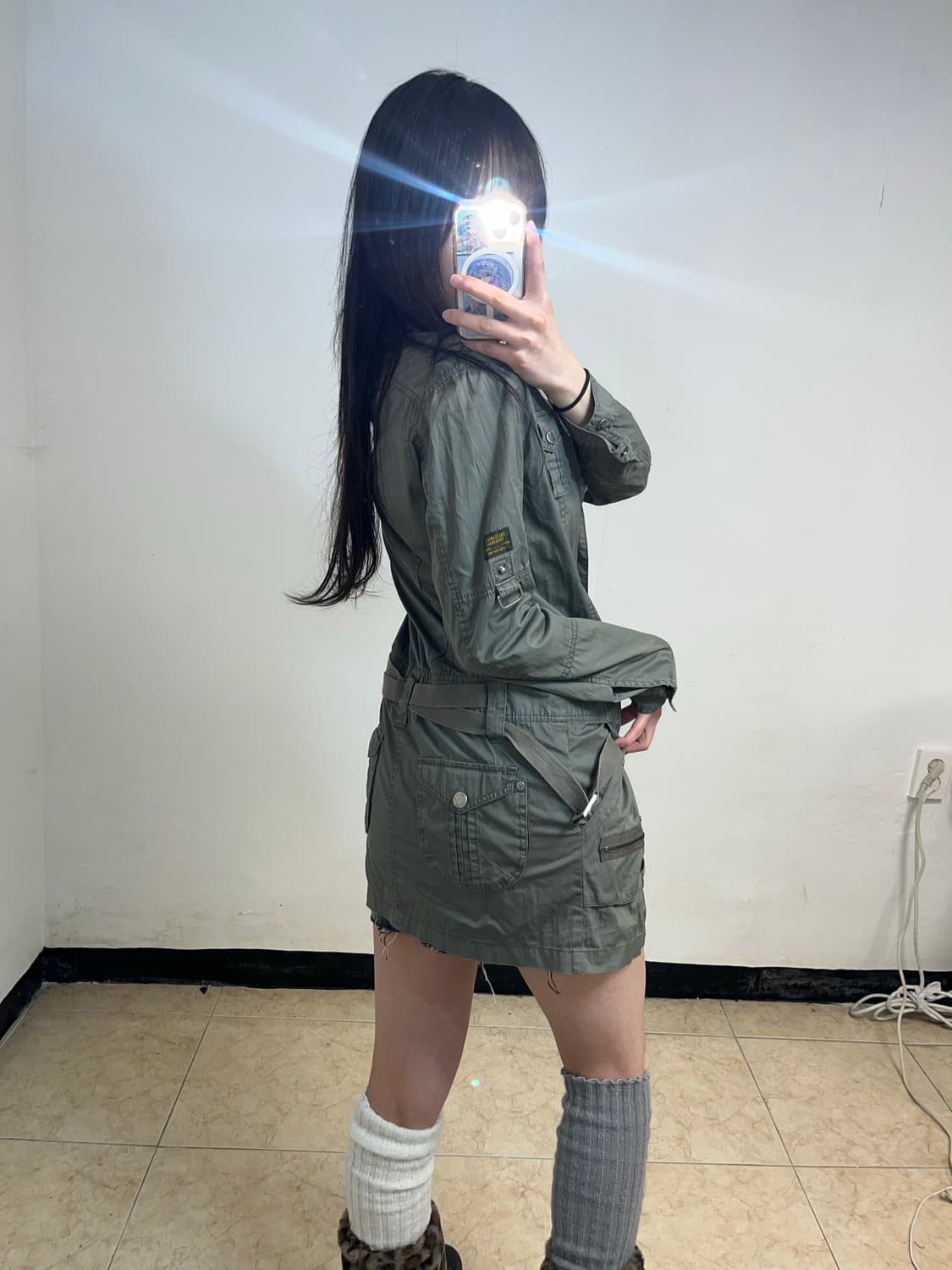TBJ jeans 그런지 카키 야상 자켓 상품이미지4