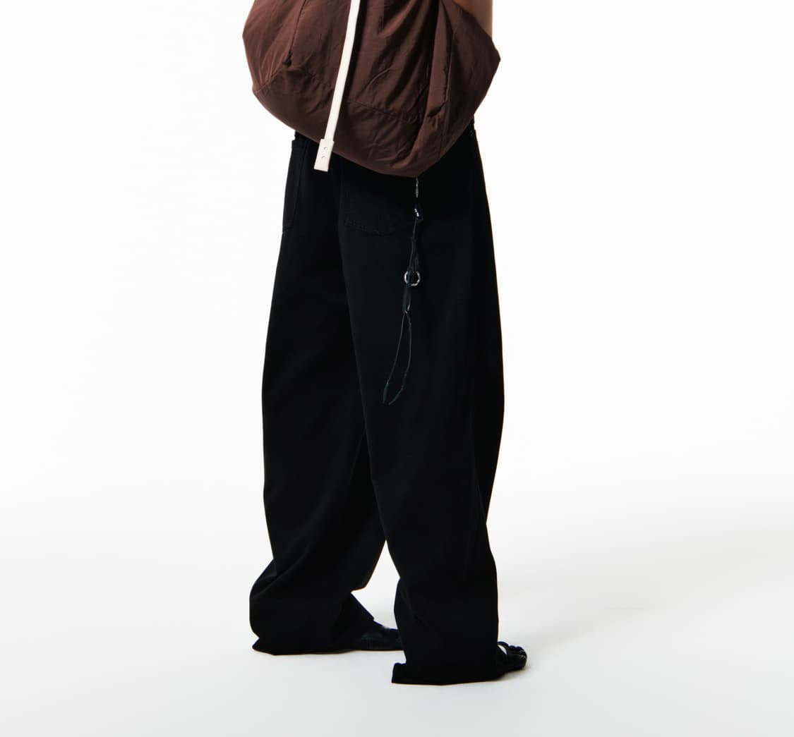 M) 엑슬림 시놉시스 ep7 01 트라우저 블랙 상품이미지1