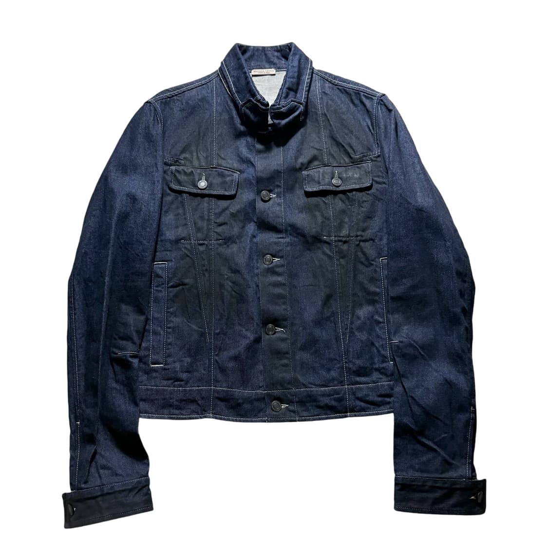 보테가베네타 슬림핏 왁스 코팅 데님 자켓 48 상품이미지3