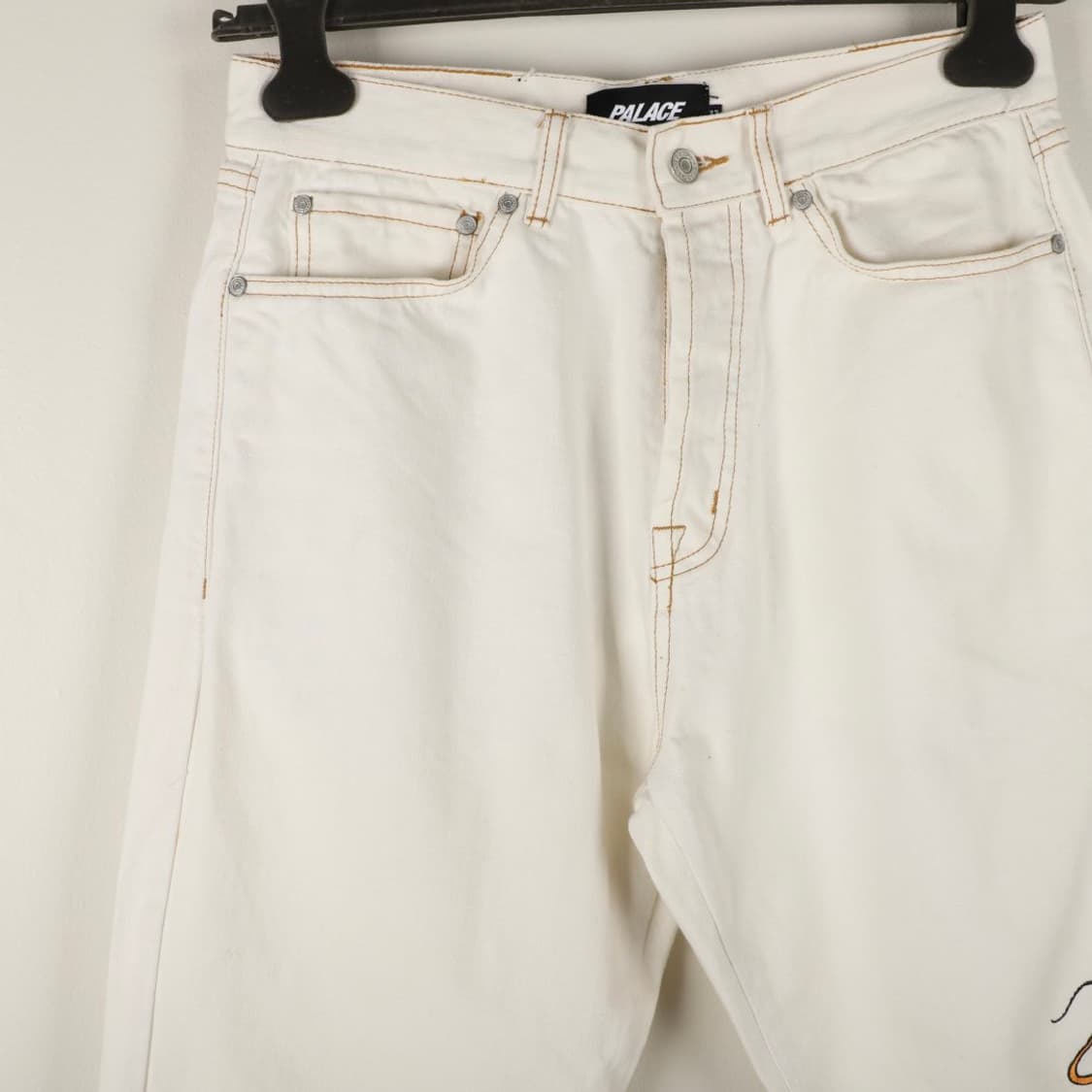 32 / Palace 팔라스 잉어 자수 화이트 팬츠 상품이미지3