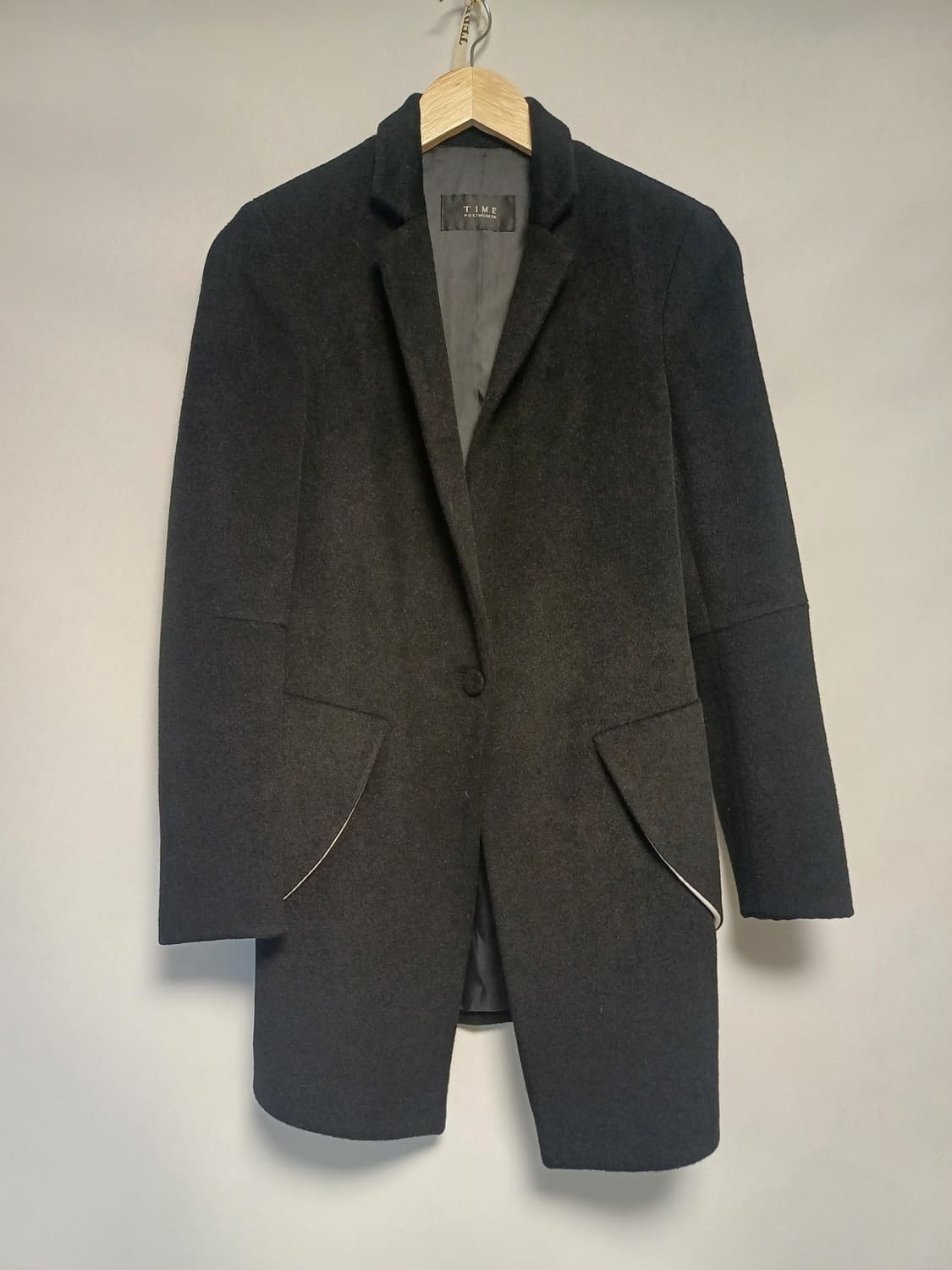 TIME 타임 / 여성 55 / 울+캐시미어 블랙 코트 상품이미지1