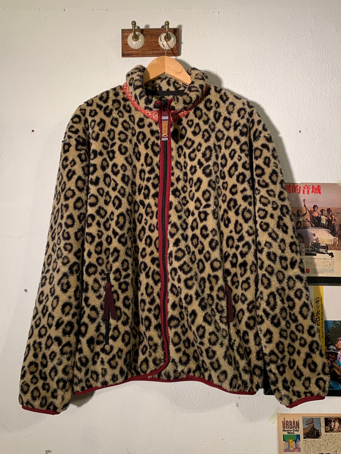 캐피탈 레오파드 플리즈 집업 상품이미지1