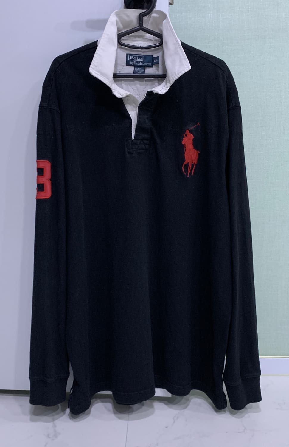 폴로 레드빅포니 블랙 럭비티 상품이미지1