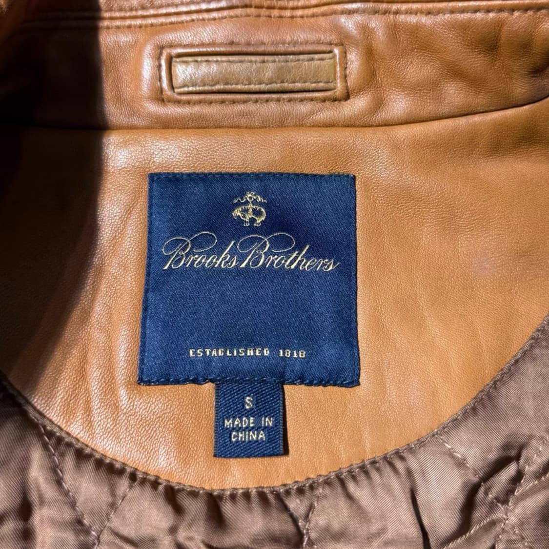 Brooks Brothers(브룩스 브라더스) 램스킨 레더 자켓 상품이미지3