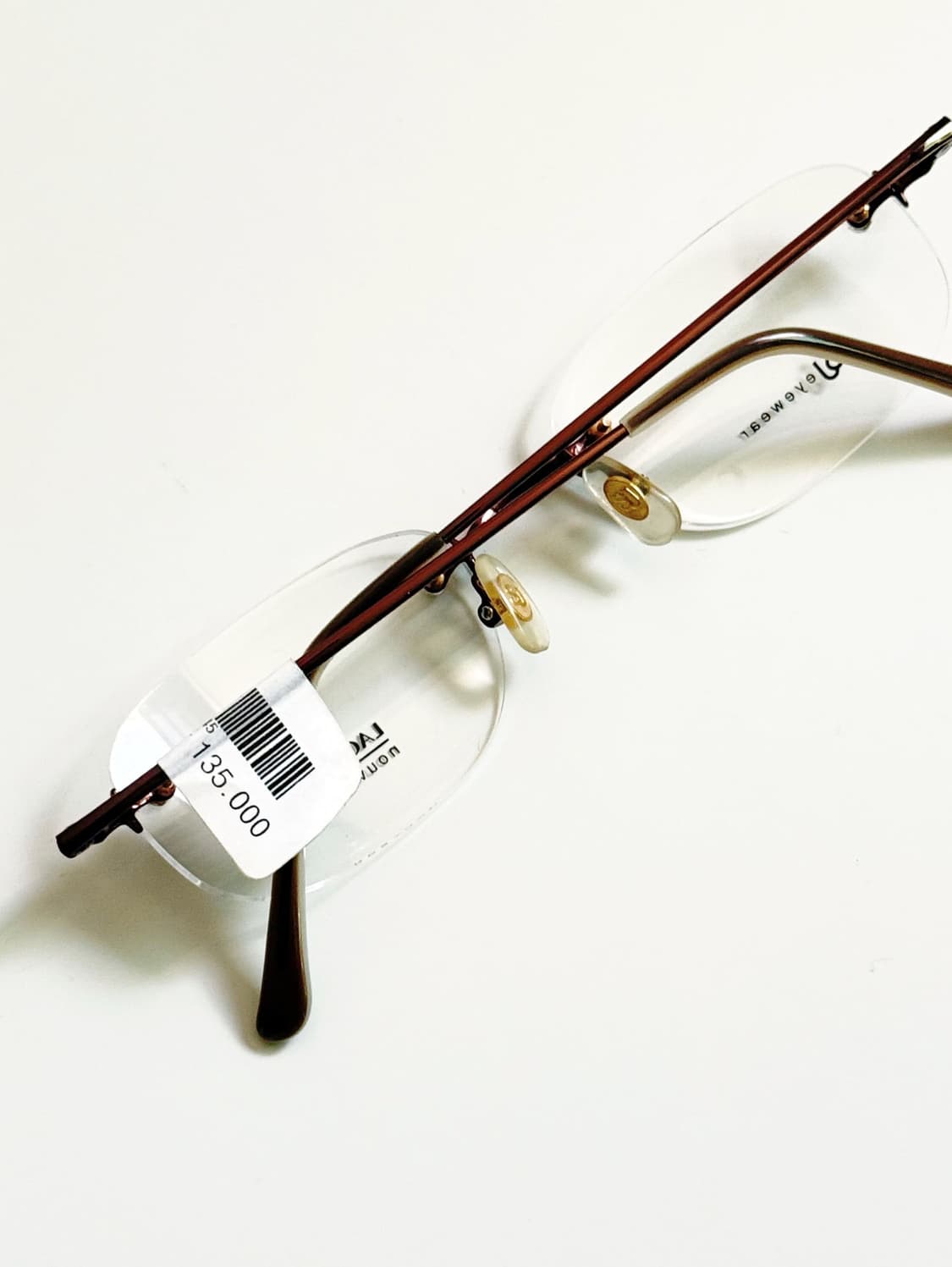 서전 LAGENT 무테 스퀘어 프레임 빈티지 안경 상품이미지3