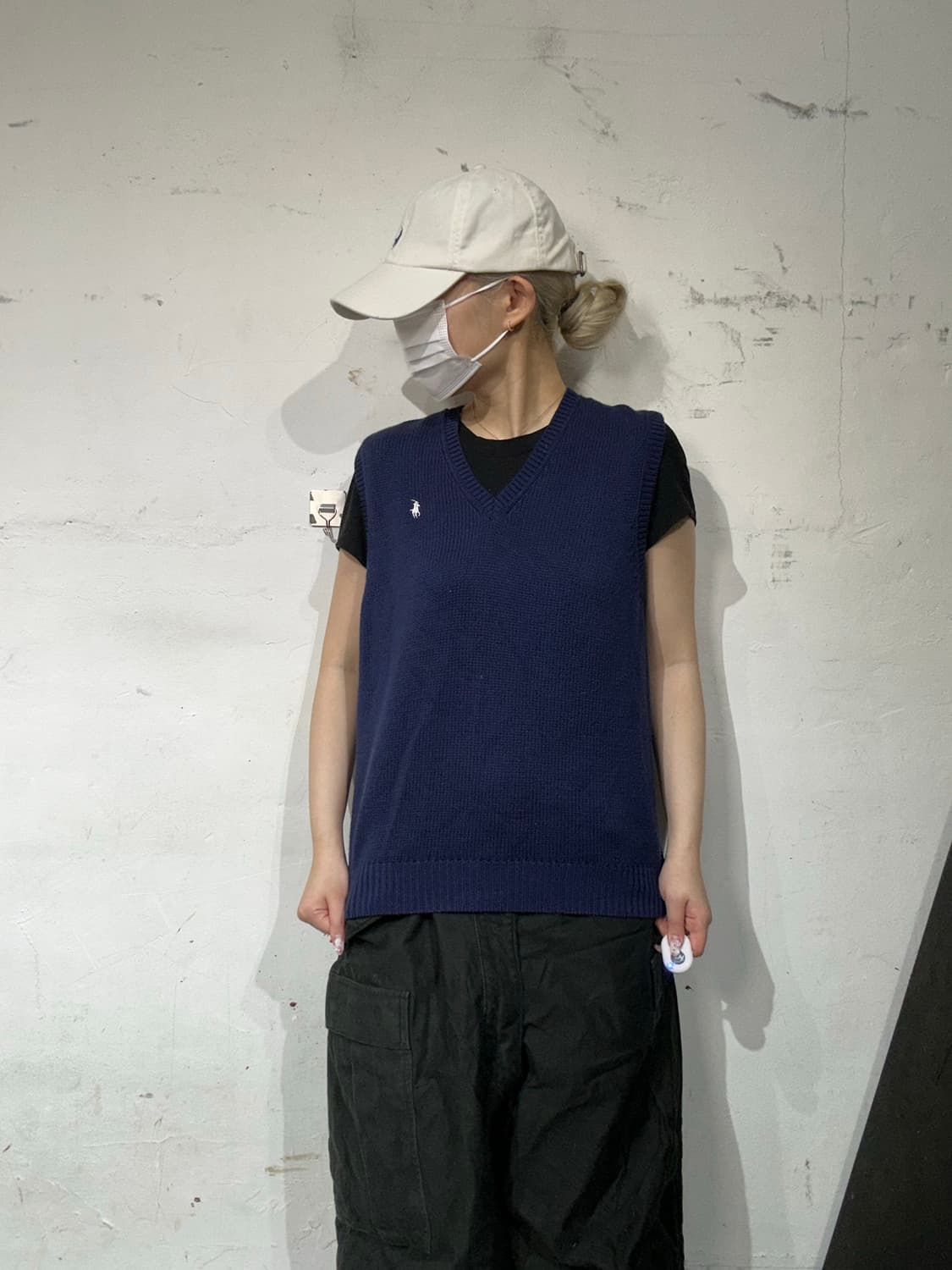 90s 폴로 랄프 로렌 네이비 니트 베스트 조끼 95 상품이미지2