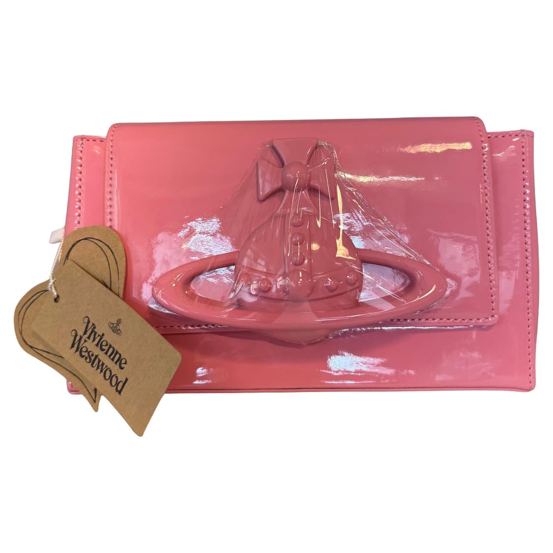 비비안웨스트우드 페이던트 핑크 숄더백 상품이미지3