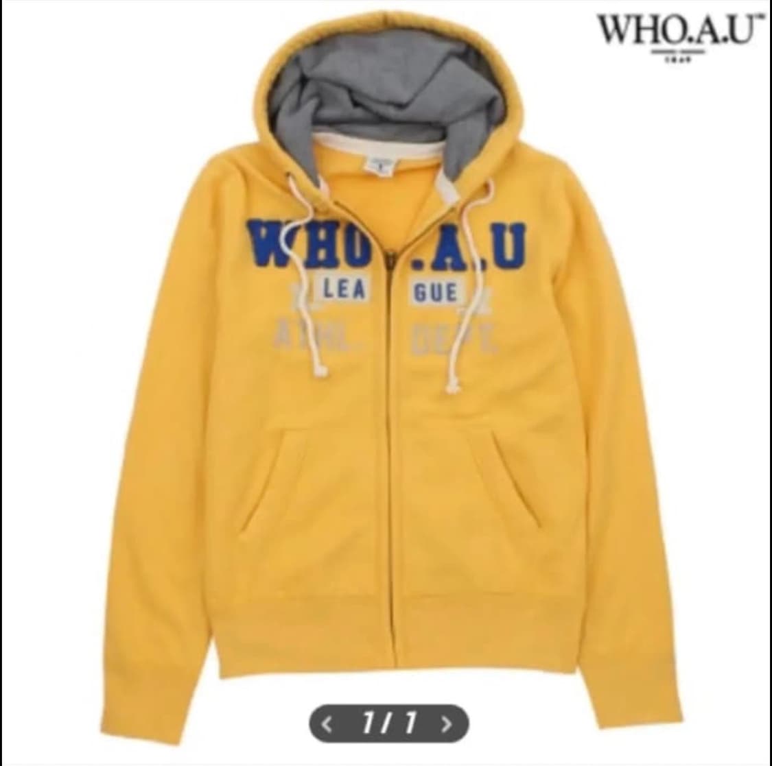 후아유 노란색 후드집업 구해요 상품이미지1