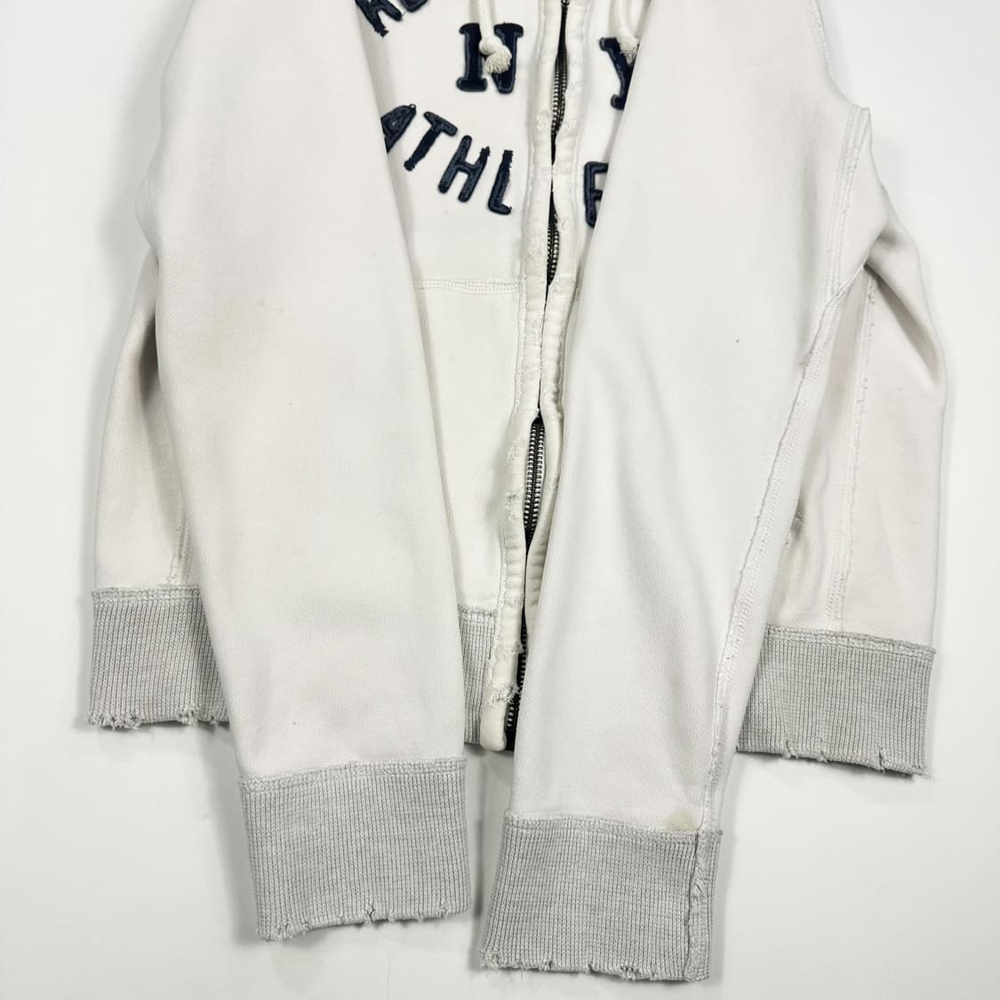 아베크롬비 og y2k 헤비코튼 후드집업 화이트 M 상품이미지5