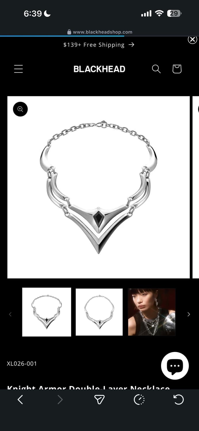 black headstudio necklace 상품이미지1