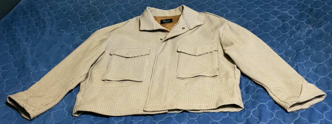 루이리치 깅엄 트러커 자켓 브라운 (XL). 상품이미지1