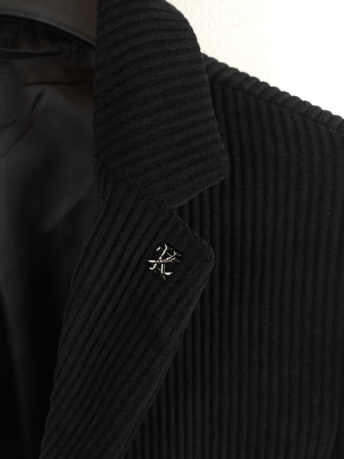 웨어더매너 코듀로이 블레이저 자켓 블랙 L 100 상품이미지2