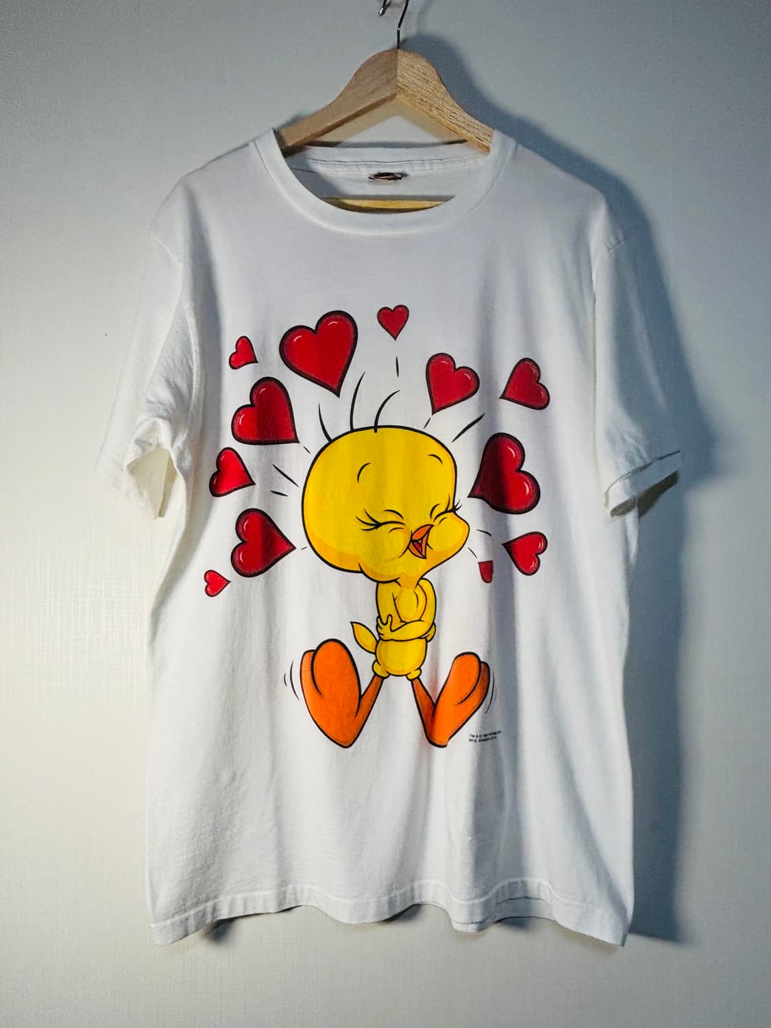 90s USA Tweety 트위티 루니툰즈 빈티지 티셔츠 상품이미지2