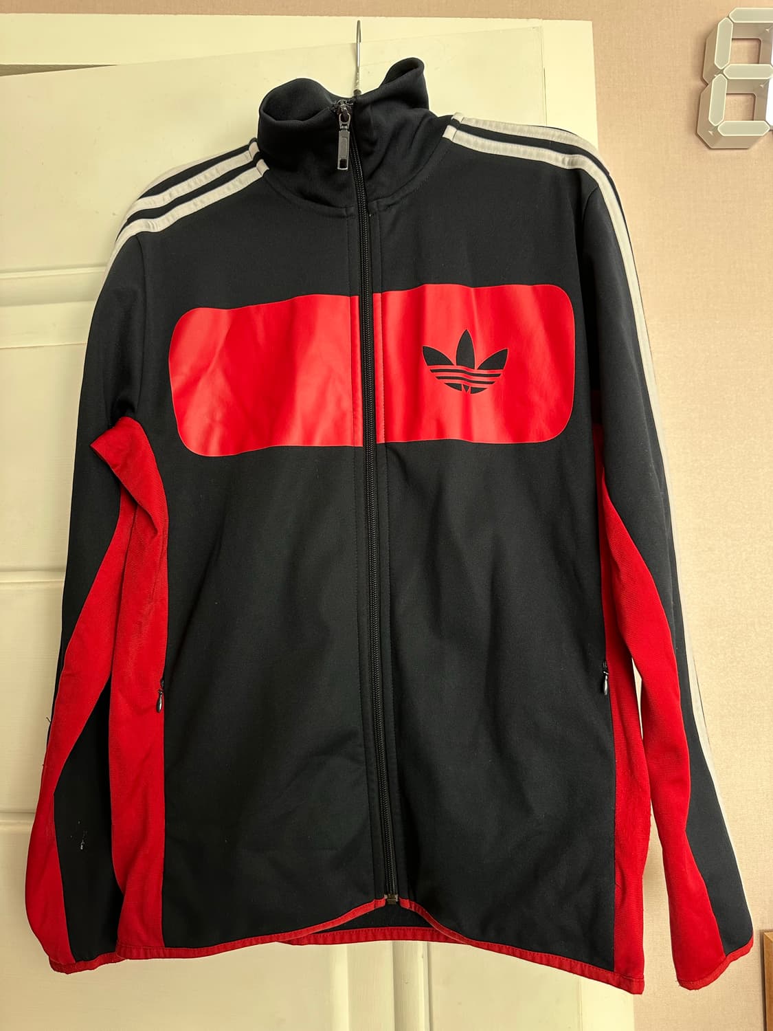 아디다스 네이비 빨강 삼선 져지 95 트랙탑 상품이미지1