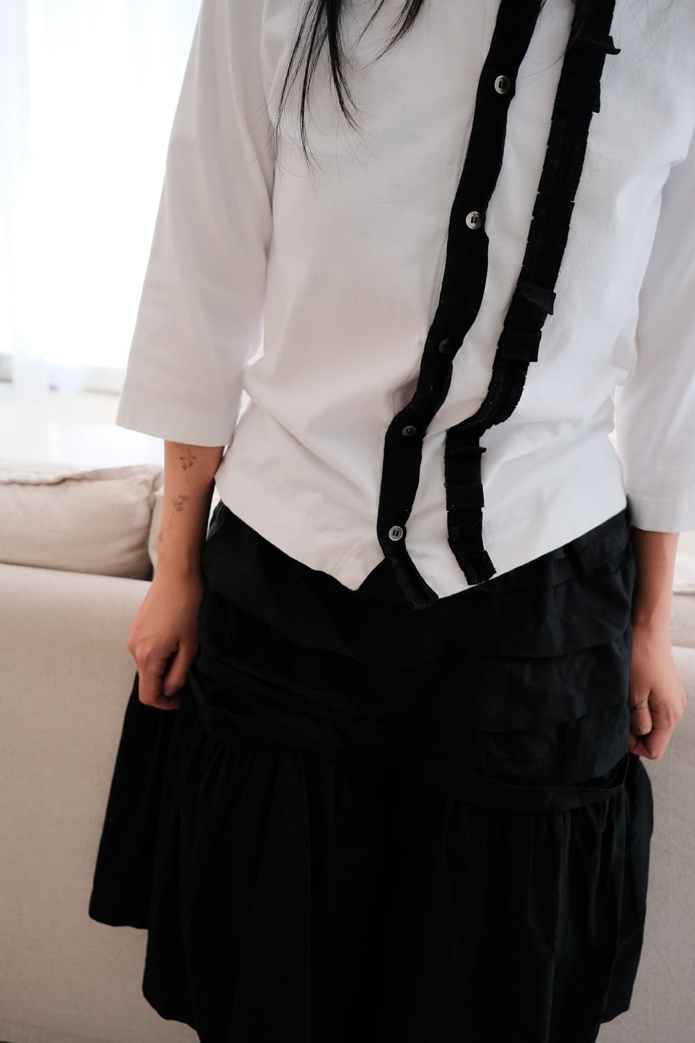 Ribbon tape top 상품이미지3