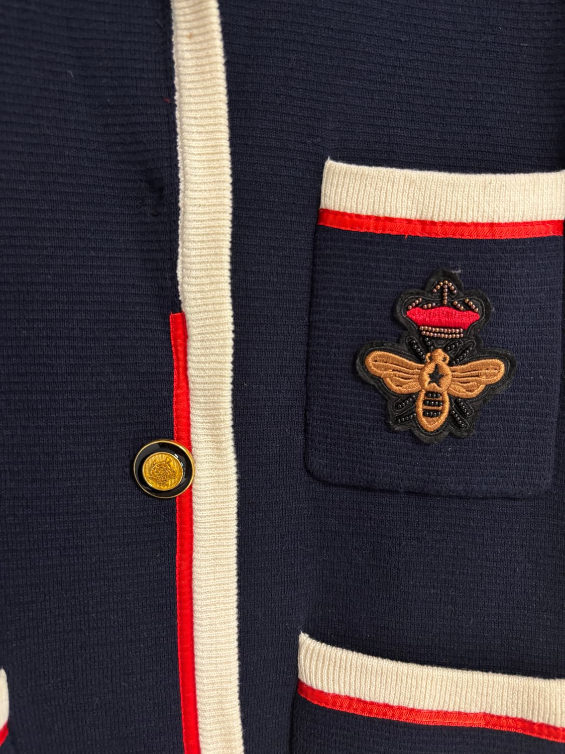 마쥬 maje 구찌스타일 자수패치 가디건 상품이미지6