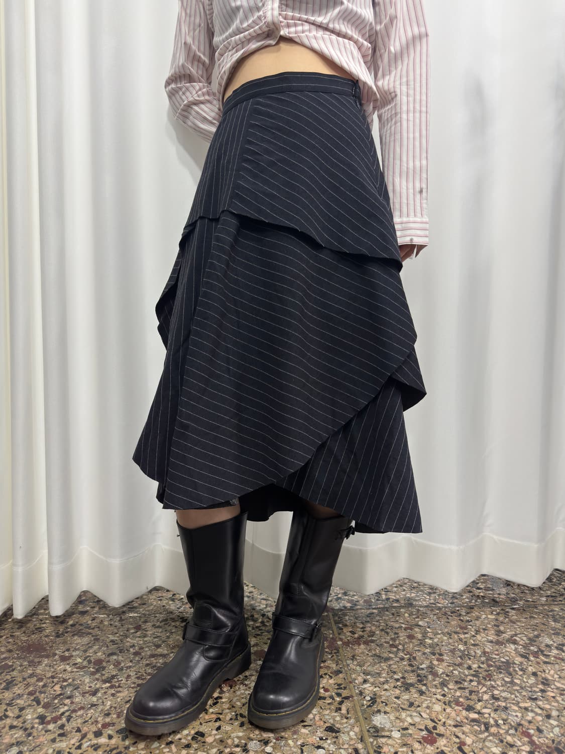 atsuro tayama design layered skirt 상품이미지2
