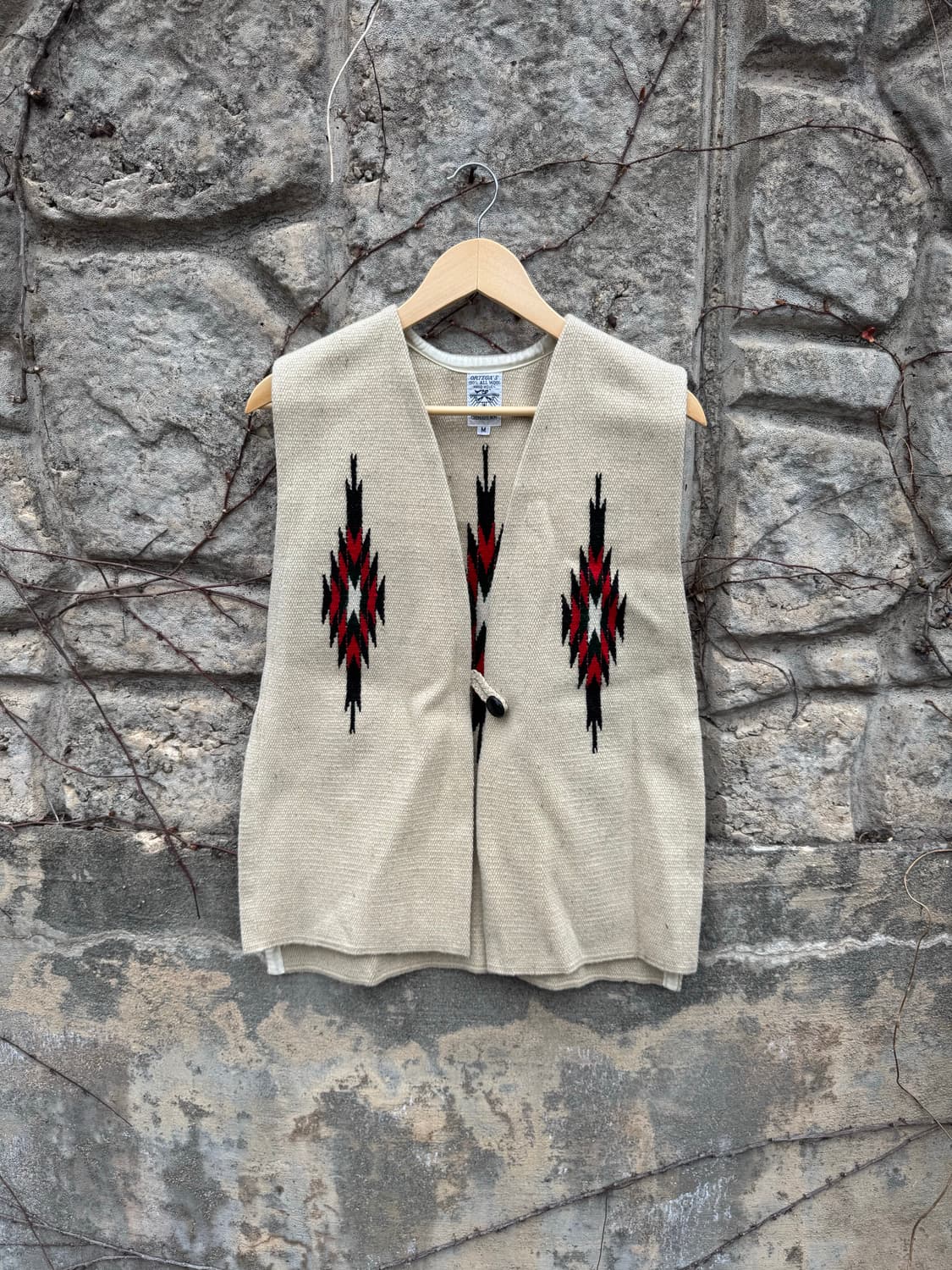 오르테가 핸드 우븐 울 네이티브 아메리칸 웨스턴 치마요 베스트 조끼 상품이미지1