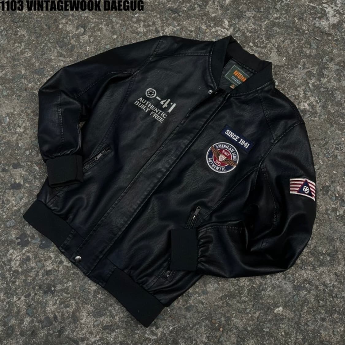 빈티지 레더 에어자켓 100 상품이미지2