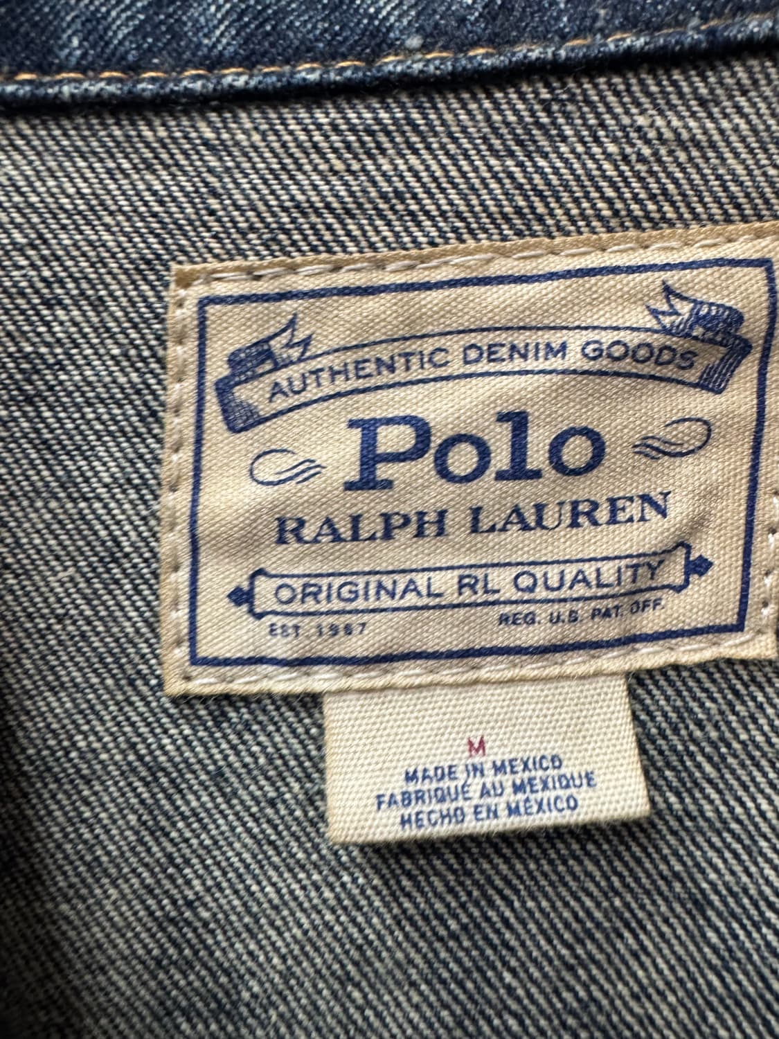 폴로랄프로렌 투포켓 페이디드 워싱 데님자켓 M(M) 상품이미지6